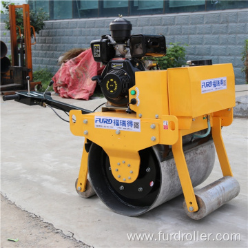 Manual Mobile Single Smooth Drum Vibratory Roller With 500kg